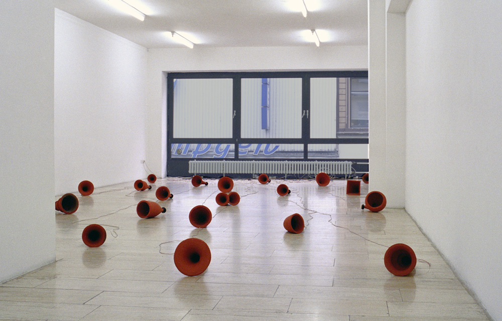 Klaus Osterwald – Klanginstallation "soli", Galerie Rachel Haferkamp Koeln